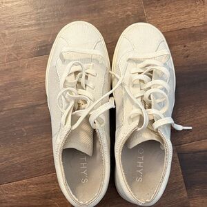 Rothy's Cream Knit Sneakers